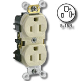 Leviton BR15-S 15Amp 125V Grounding Slim Receptacle